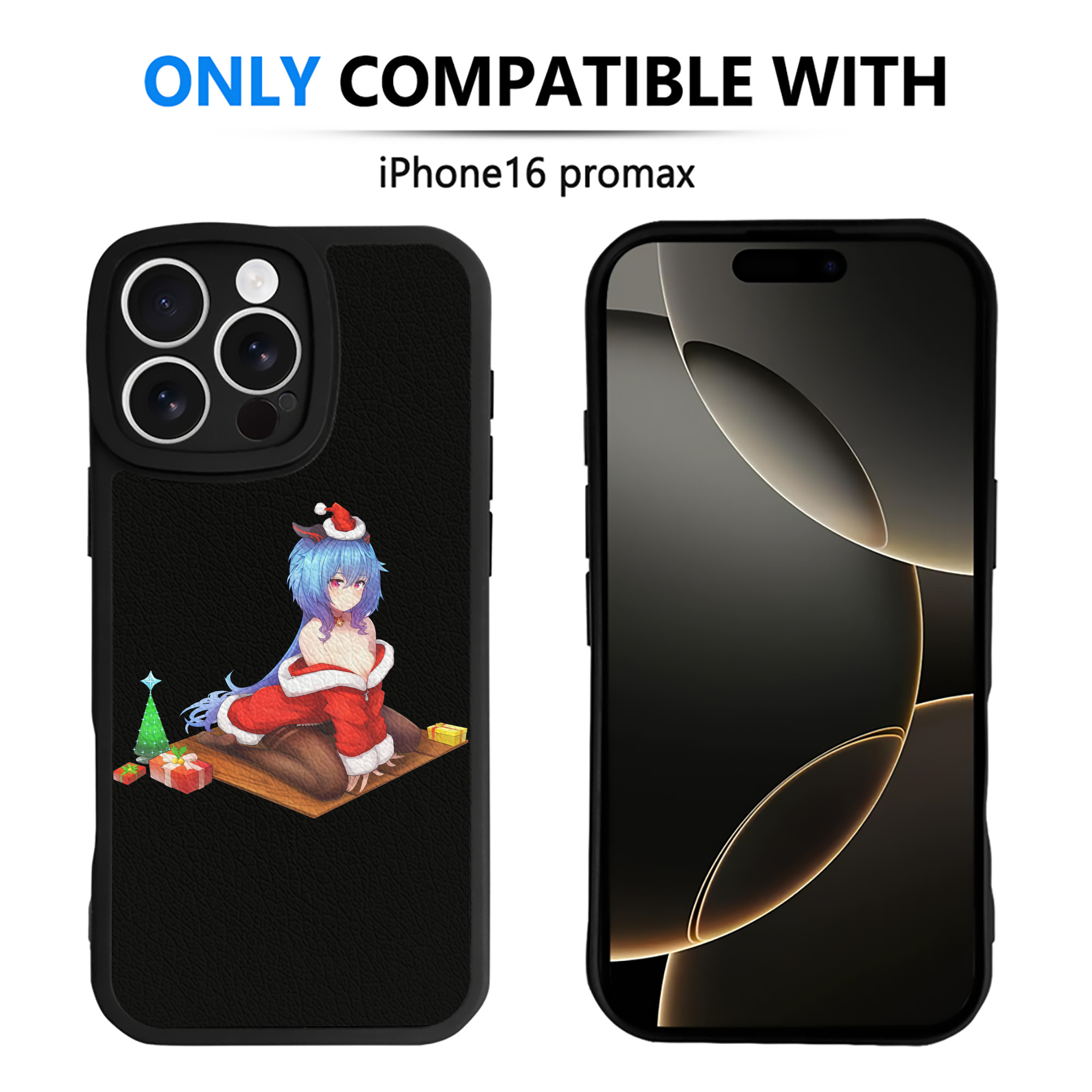 げんし神 甘雨 かんう genshin Ganyu 【iPhone 16シリーズ対応】シリコンスマホケース（レザー調） 材質：シリコン